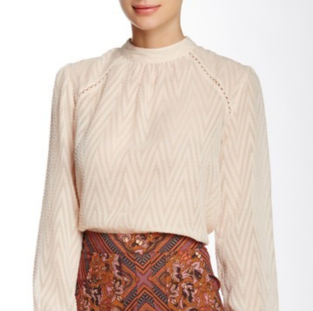Free People After Midnight Blouse - Champagne